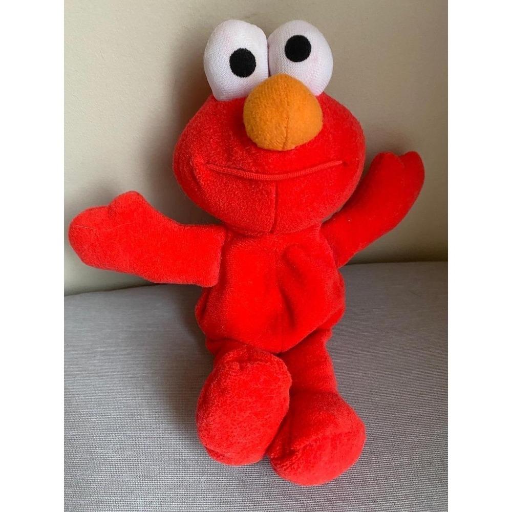 Vintage Tyco Sesame Street Elmo Bean Bag 7.5" 1997 Plush Stuffed Animal sku6
